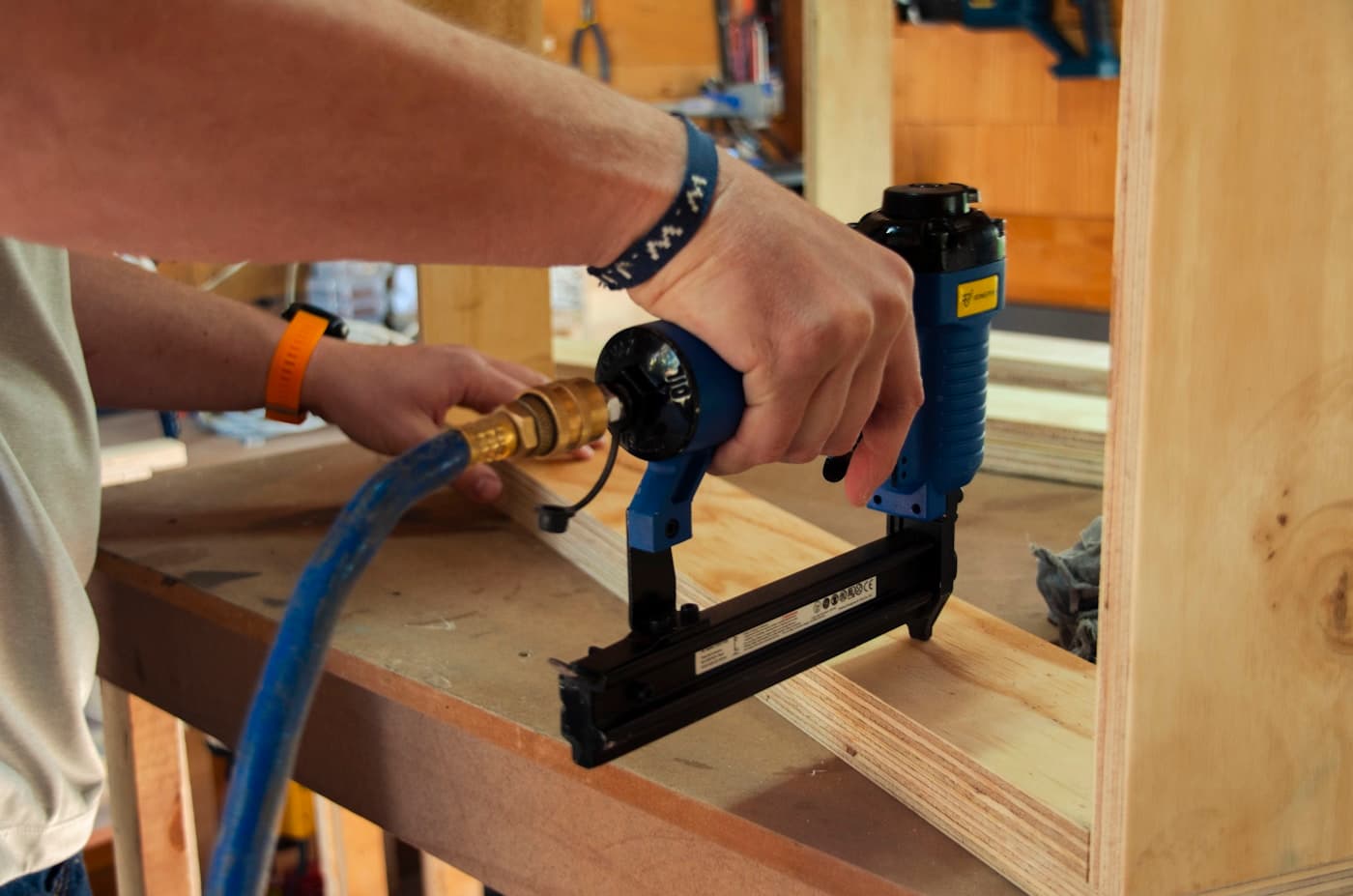 Tools and materials prepared for a home project